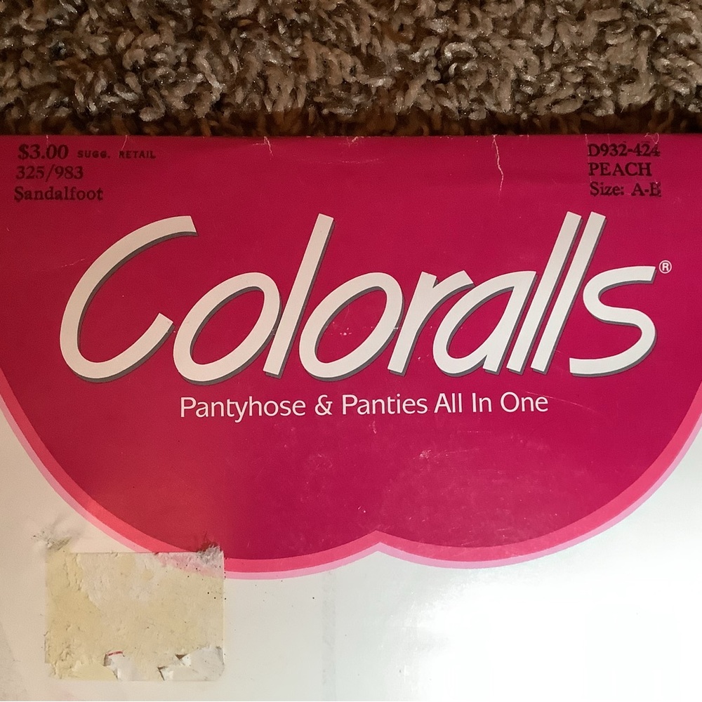 Lot of 2 - Coloralls pantyhose & panties all in one, color peach, size: AB - Picture 4 of 11